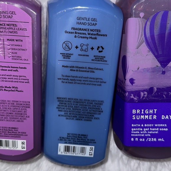 NEW 5x BATH & BODY WORKS GENTLE GEL HAND SOAP WASH 8 oz Lot Assorted NEW - Picture 15 of 16